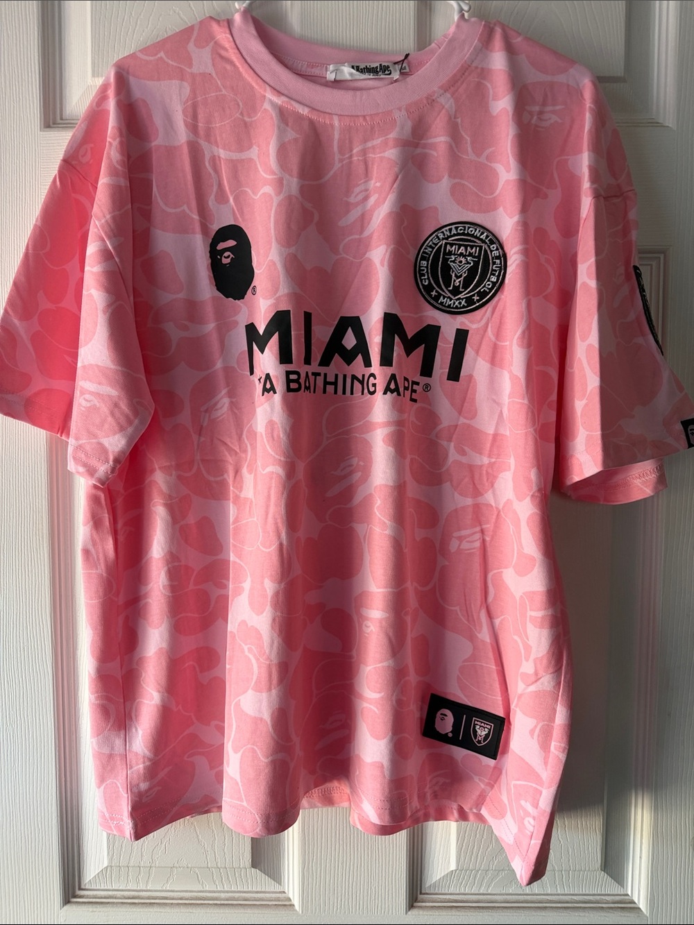 Inter Miami Camo Pink A Bathing Ape Tee *NWT*Available Lg/Xl